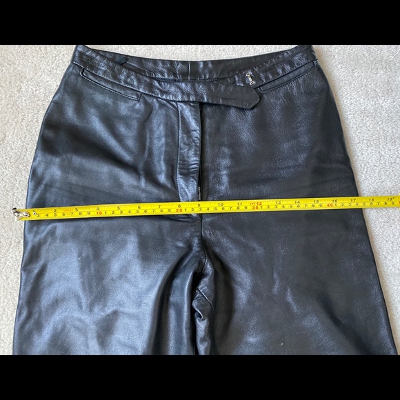 Black Leather Lambskin Pants by Neto Leather - Picture 7 of 14